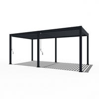 PERGOLA Terrassenüberdachung Superior Aluminium freistehend | 3 x 6 M | Lamellendach anthrazit - Anthrazit, Metall (600/255/300cm) - PergoLine