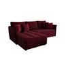 ECKSOFA Onil mit Schlaffunktion - Rot, Textil (242/190cm) - SIMKAM Furniture