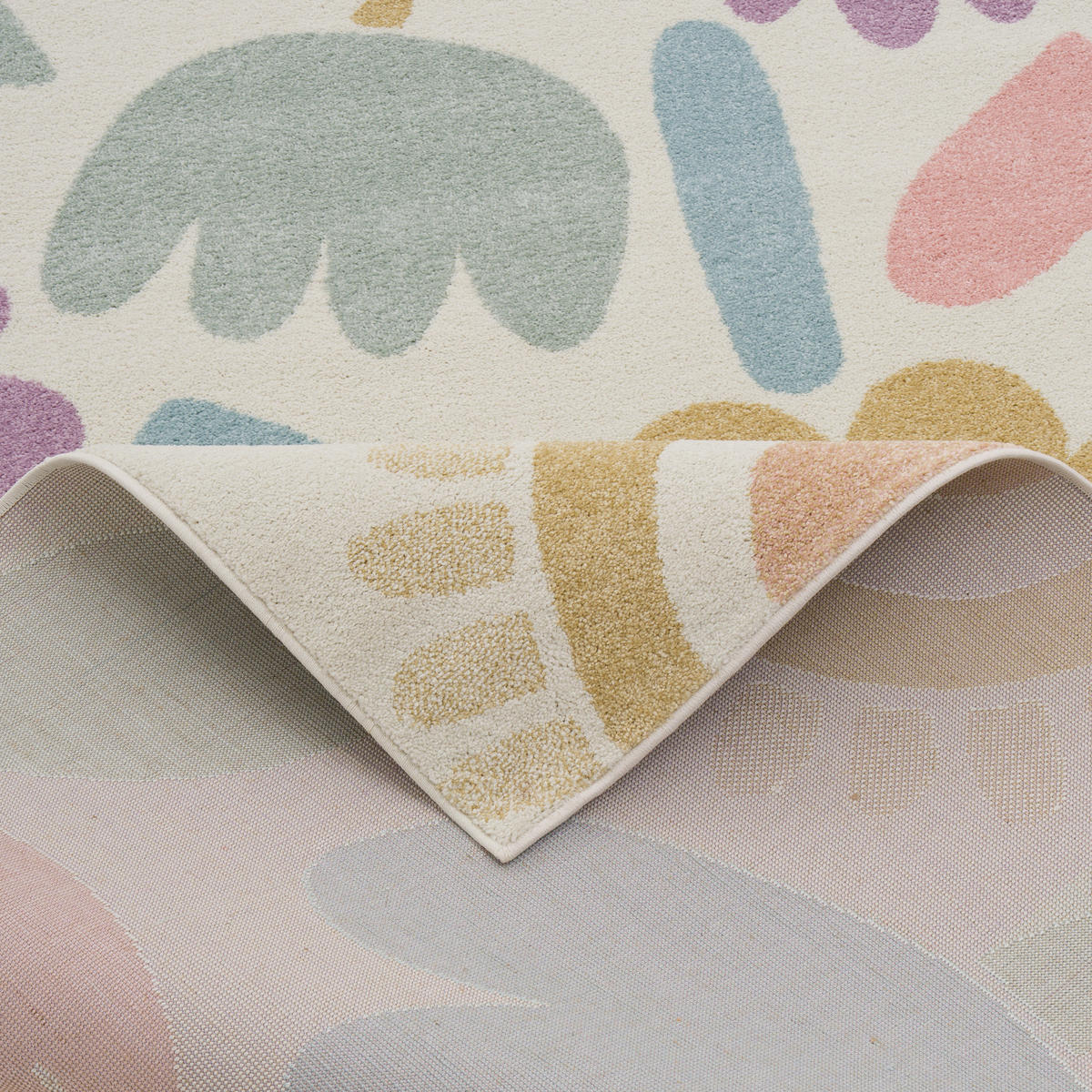 KINDER TEPPICH SOFTSTAR KIDS FANTASY BUNT - Lila, Textil (80/150cm) - Pergamon