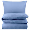 SEERSUCKER-BETTWÄSCHE 135x200 Uni Sommer Bettbezug Bügelfrei aus 100% Baumwolle, Bettbezüge einfarbig Hellblau - Hellblau, Textil (135/200cm) - Carpe Sonno