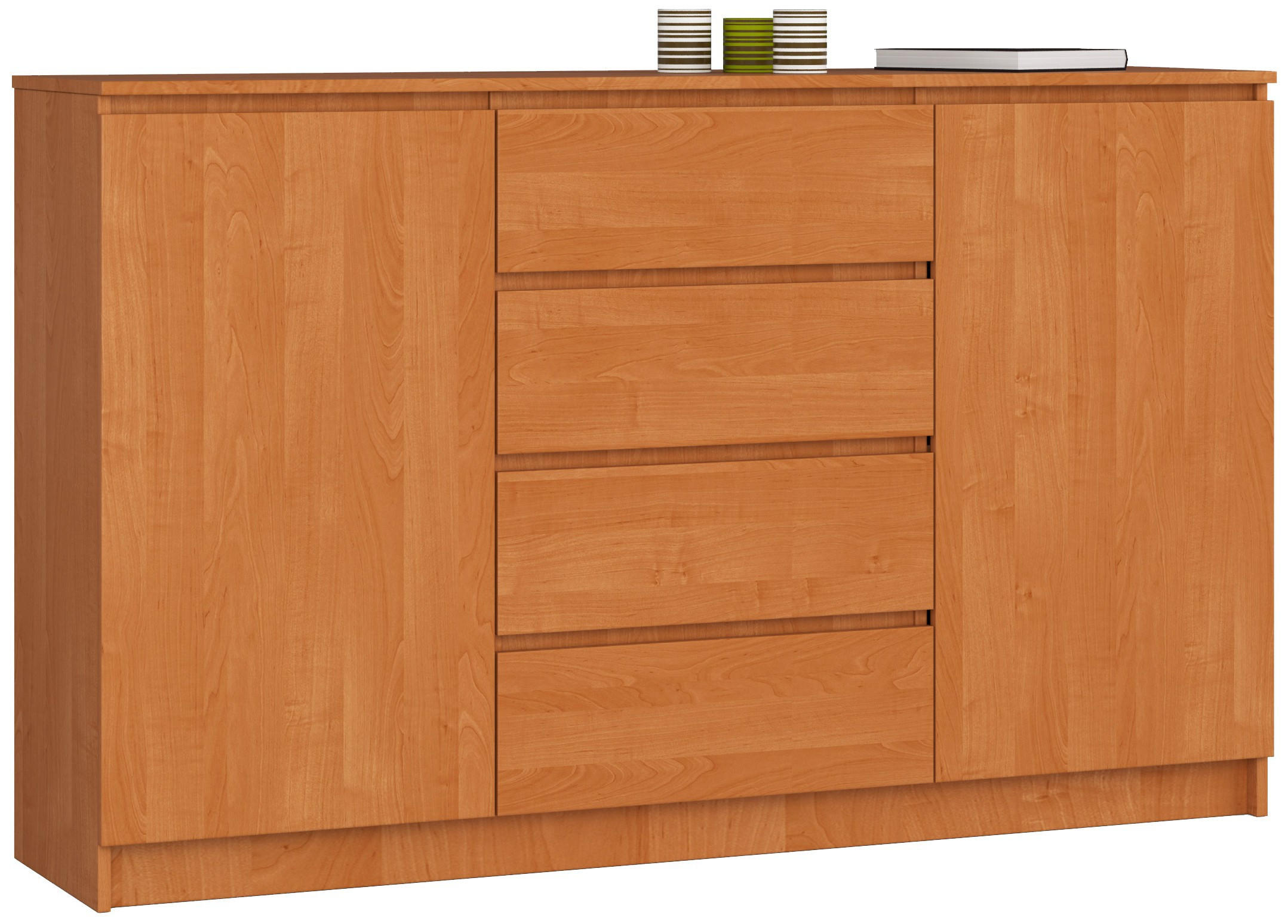 KOMMODE Erlefarben 160x40x99 cm - Erlefarben, Holzwerkstoff (160/99/40cm) - Akord