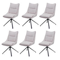 ESSZIMMERSTUHL Cremeweiß 6er-Set - Weiß, Textil (52/92/52cm) - MCW