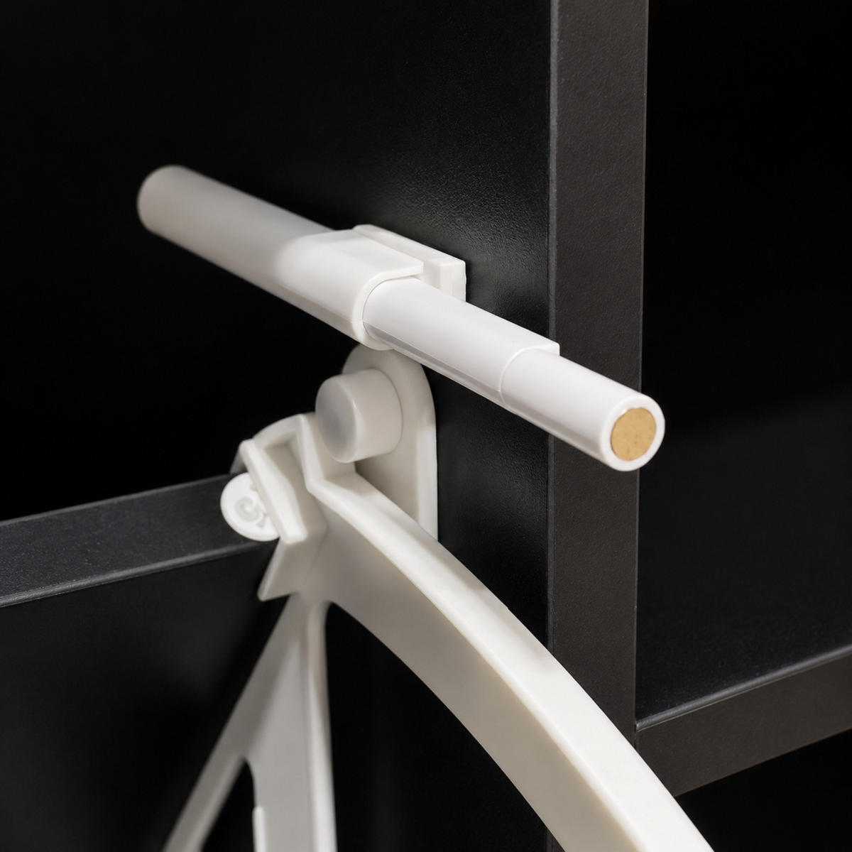 SCHUHSCHRANK mit Sitzfläche Gradia 100/34/53 cm - Schwarz, Holzwerkstoff (34/53/100cm) - BOXIMO
