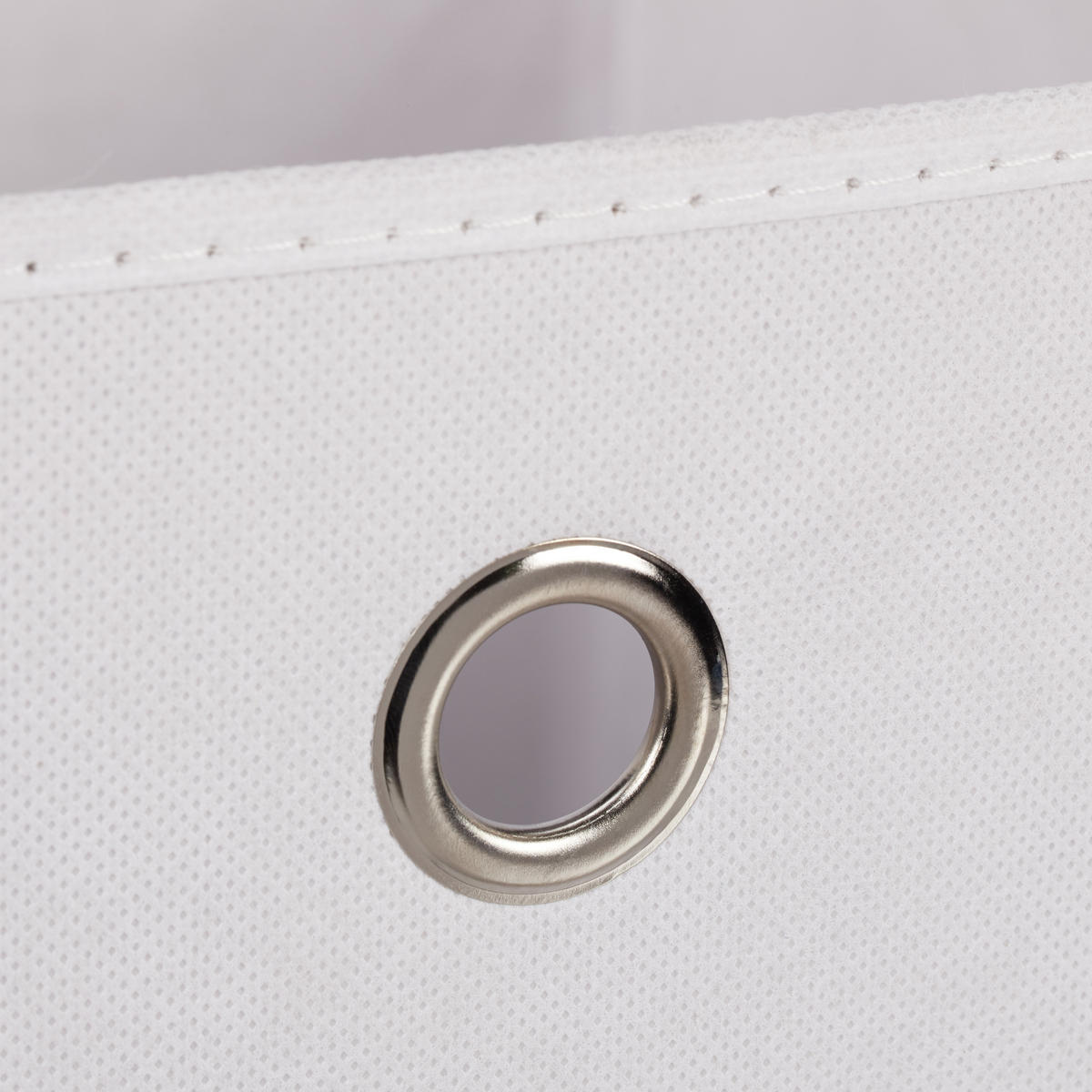 2XAUFBEWAHRUNGSBOX - Weiß, Wellpappe/Textil (30/30/30cm) - Relaxdays