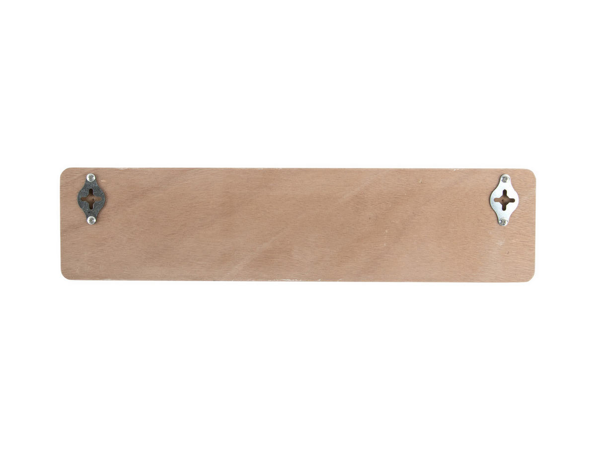 WANDGARDEROBE Rizar Weiß 48/4.5/11.5 cm - Weiß, Holz (4.5/11.5/48cm) - Present Time