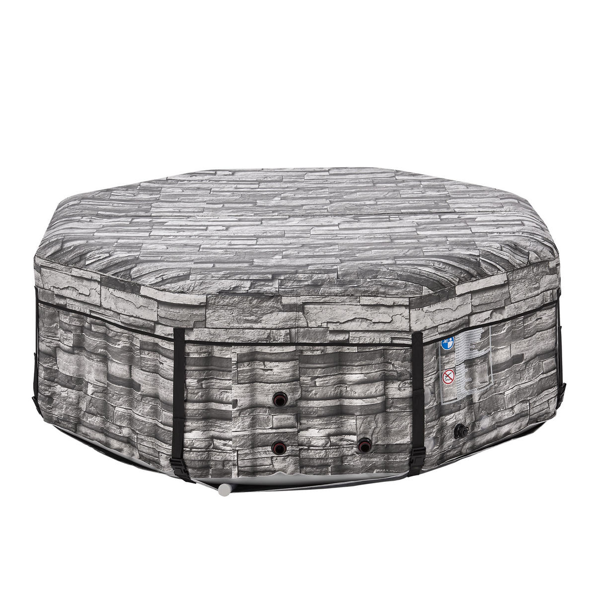 WHIRLPOOL Carosino - Grau, Kunststoff (195/70/195cm) - pro.tec