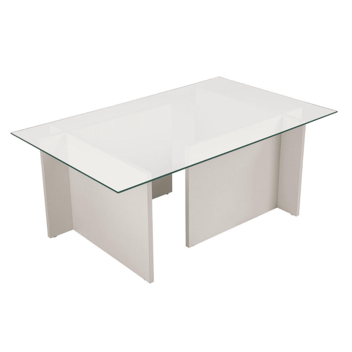 Calicosy Couchtisch Weiß 65x40x105 cm