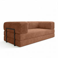 SCHLAFSOFA Danny - Braun, Holzwerkstoff/Textil (200/70/100cm) - Fun Möbel