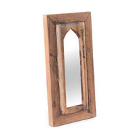 WANDSPIEGEL Yara 40x20 cm Massivholz naturfarben - Naturfarben, Holz (20/40/3cm) - DESIGN DELIGHTS