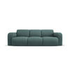 SOFA Molino aus strukturiertem Stoff meergrün 3 Sitzplätze - Smaragdgrün, Textil (95/72/235cm) - Micadoni