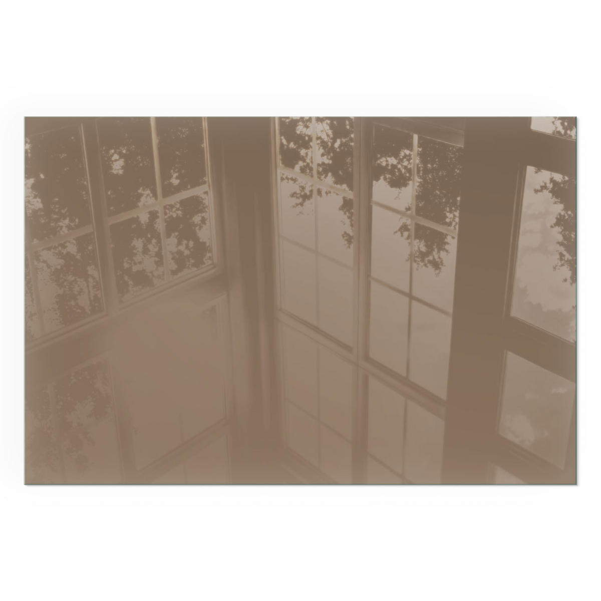 GLASPLATTE für Kamin 60x40 cm - Braun, Glas (60/40/0.4cm) - TULUP