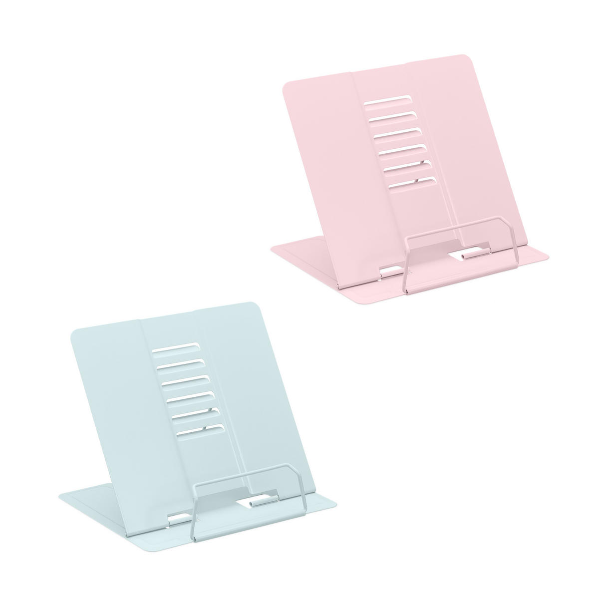 2XDRŽIAK na knihy - viacfarebná, kov (21/18/16.5cm) - Relaxdays