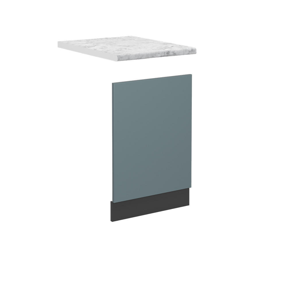 FRONTBLENDE R-Line Blau-Grau 45 cm, AP Marmor - Anthrazit/Blaugrau, Holzwerkstoff (45/57.2/1.6cm) - Vicco