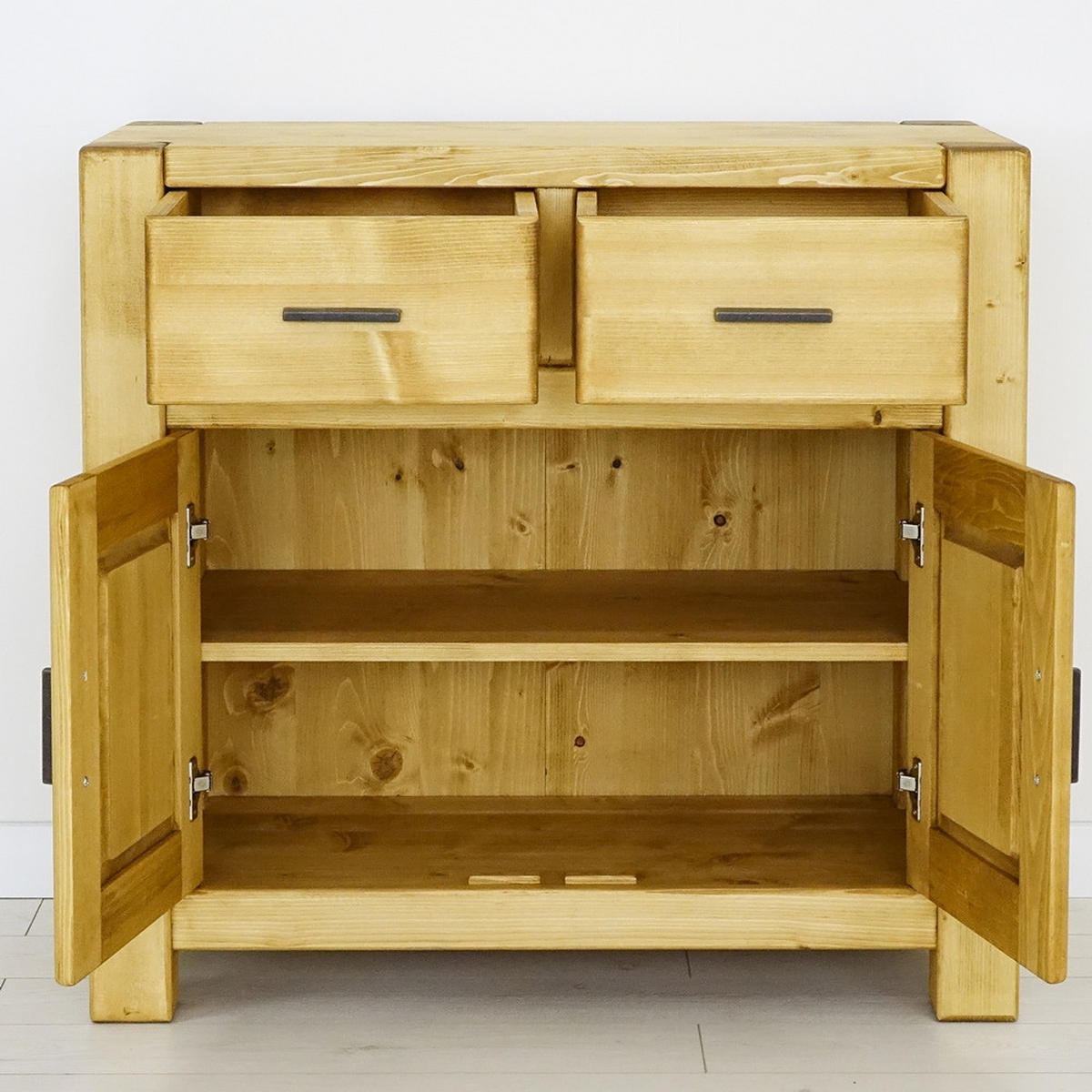 KOMMODE aus Massivholz SARA - Honig, Holz (90/85/45cm) - Seart
