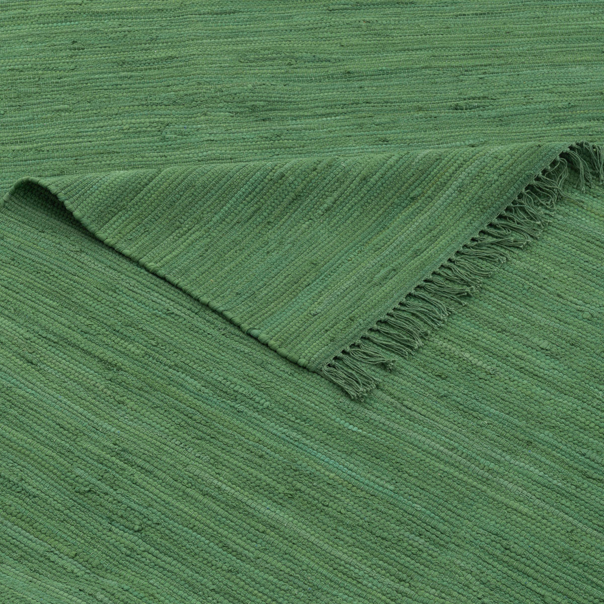 BAUMWOLLE NATUR TEPPICH JOLLY COTTON - Dunkelgrün, Textil (90/160cm) - Pergamon