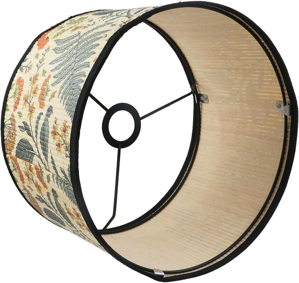LAMPENSCHIRM Bambus Muster 30/30/20 cm - Creme, Naturmaterialien (30/30/23cm) - Weltevree