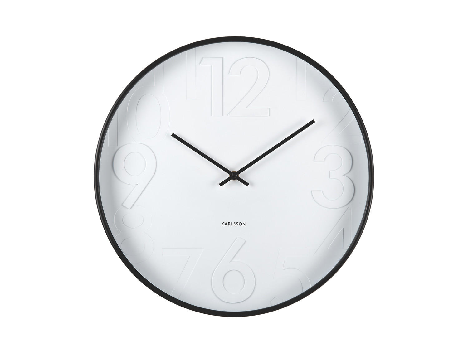 WANDUHR Ayuno Ø40 cm - Schwarz, Kunststoff (40/5/40cm) - Karlsson