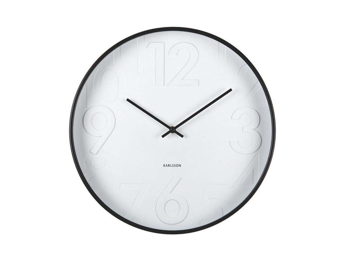 WANDUHR Ayuno Ø40 cm - Schwarz, Kunststoff (40/5/40cm) - Karlsson