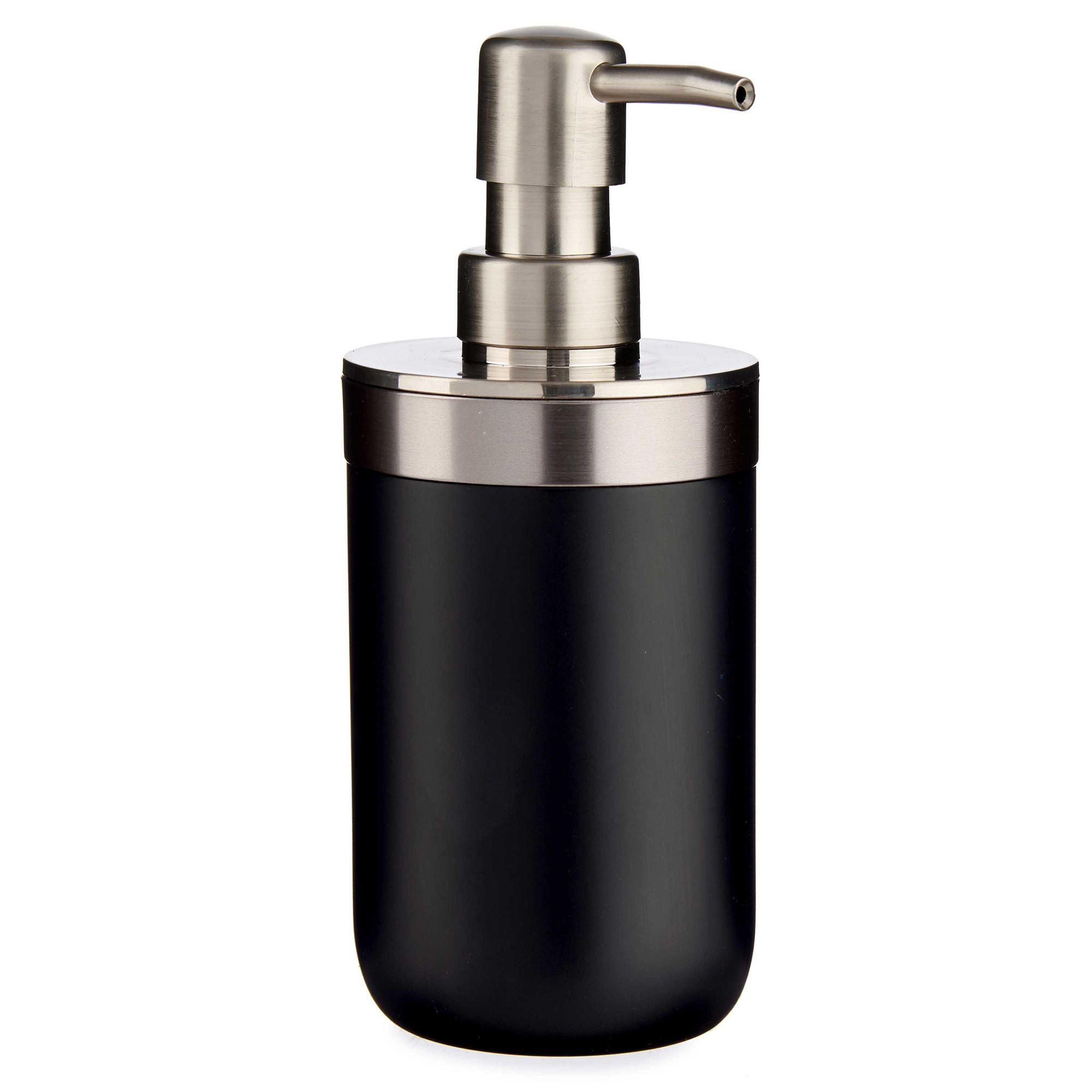 SEIFENSPENDER Silky 350 ml 8/9/17 cm - Schwarz, Kunststoff (9/17/8cm) - Berilo