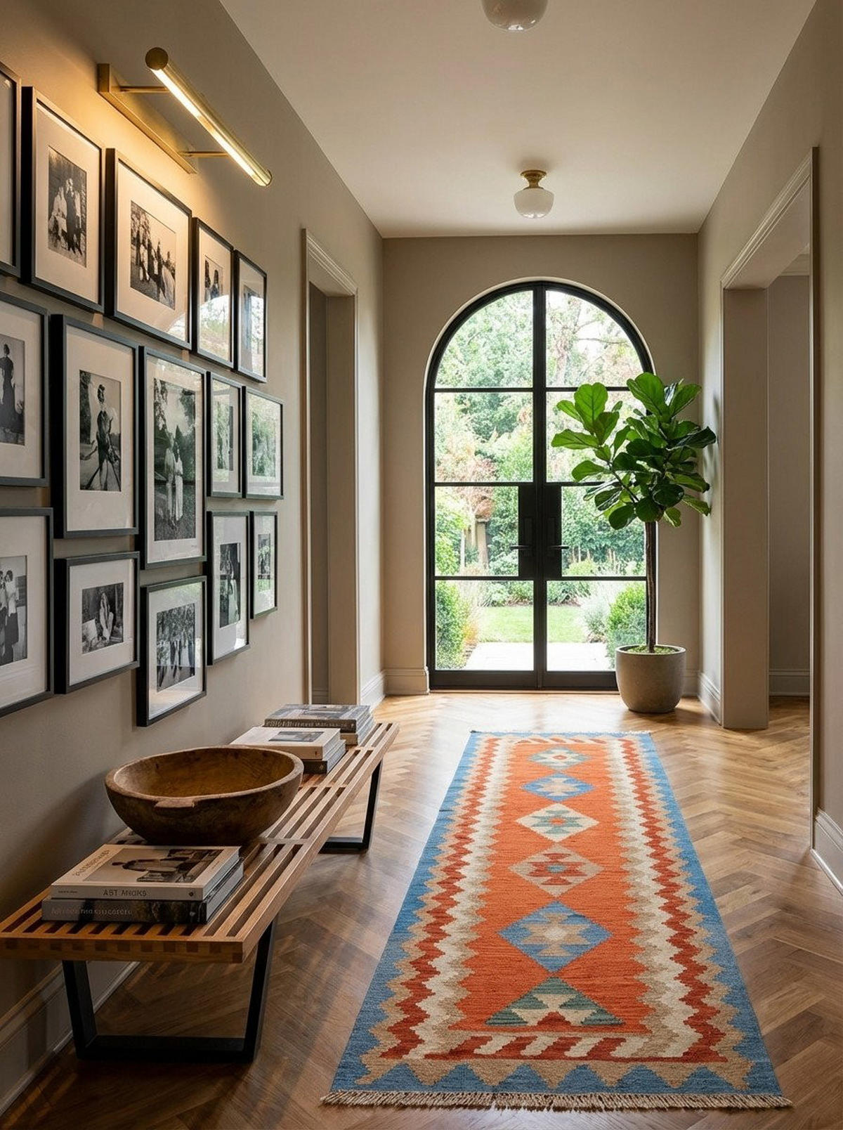 LÄUFER Gashgai Kelim Rot 298/88 cm Schurwolle - Rot, Textil (88/298cm) - Looma