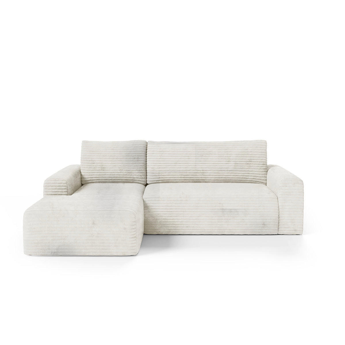 ECKSOFA Romeo 3 Sitzplätze Weiß - Weiß, Holz (268/163cm) - Petits-meubles
