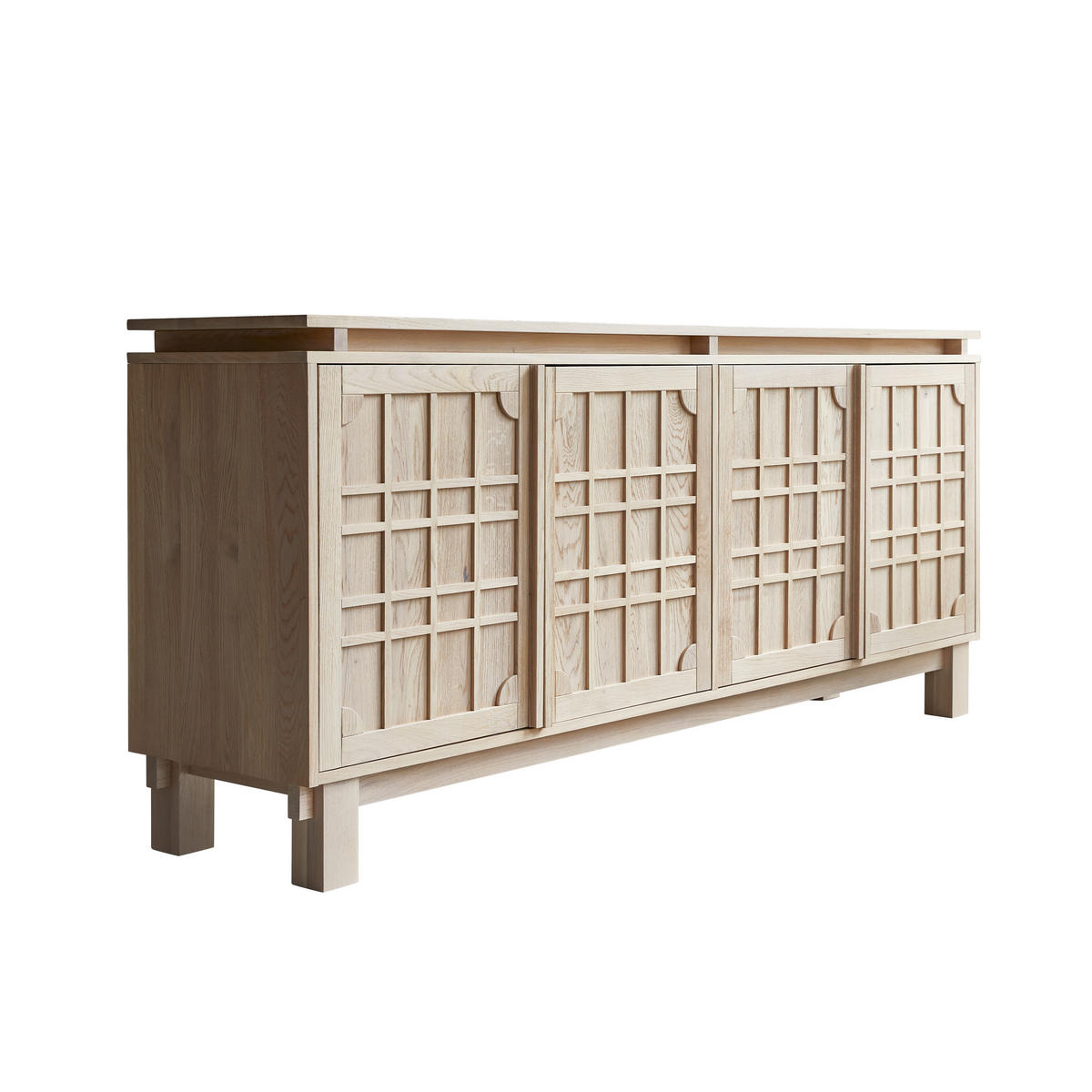 ANRICHTE Bodi Natur aus Eiche - Naturfarben, Holz (220/95/50cm) - Tikamoon