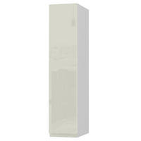 HÄNGESCHRANK Florence W4/20 Weiß / RAL 1013 perlweiß HG 20 / 32,5 / 96cm - Türanschlag links - Weiß Hochglanz/Weiß, Holz/Holzwerkstoff (20/96/32.5cm) - Feldmann-Wohnen