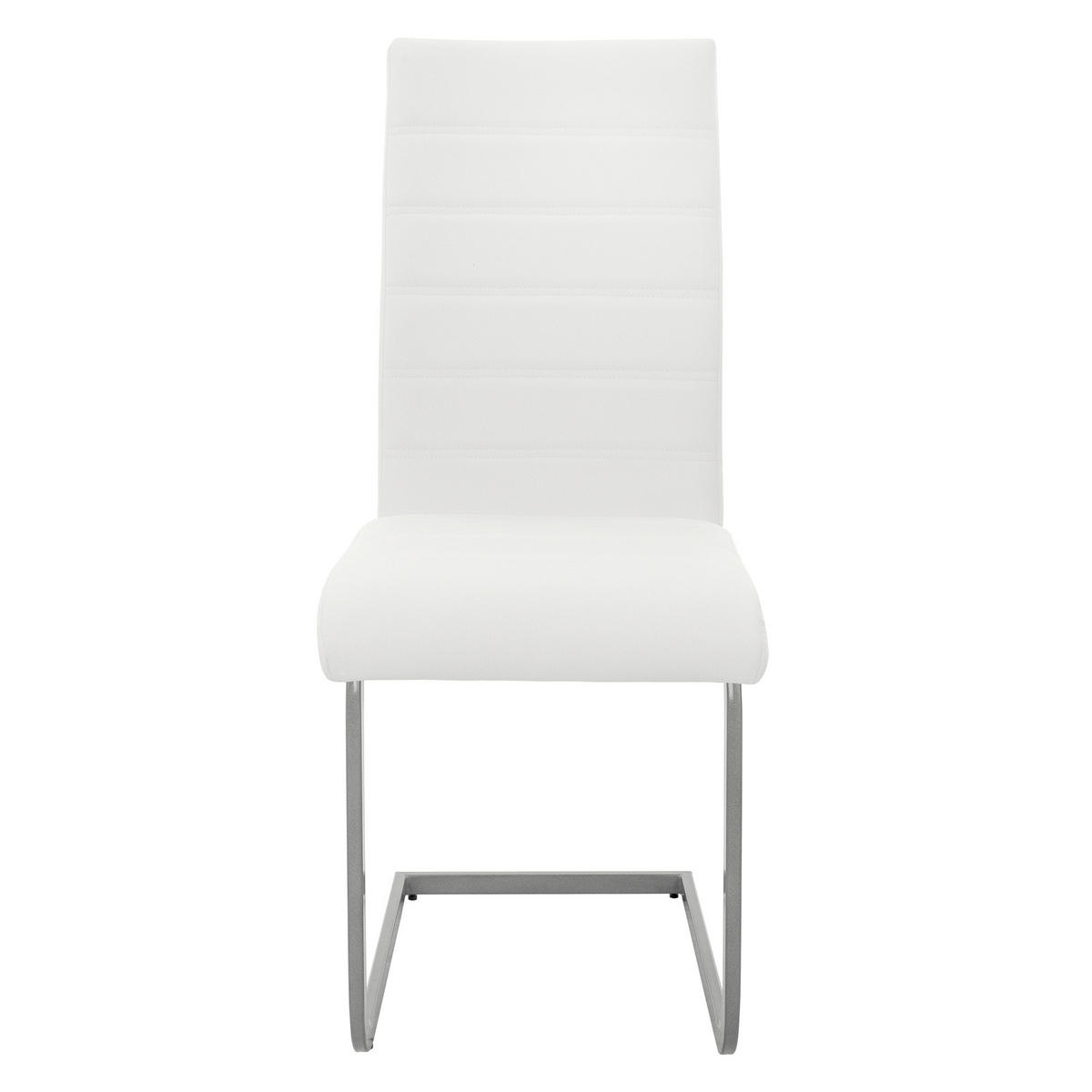 ESSZIMMERSTUHL weiß 4er Set - Weiß, Metall (40/102/57cm) - ML-DESIGN