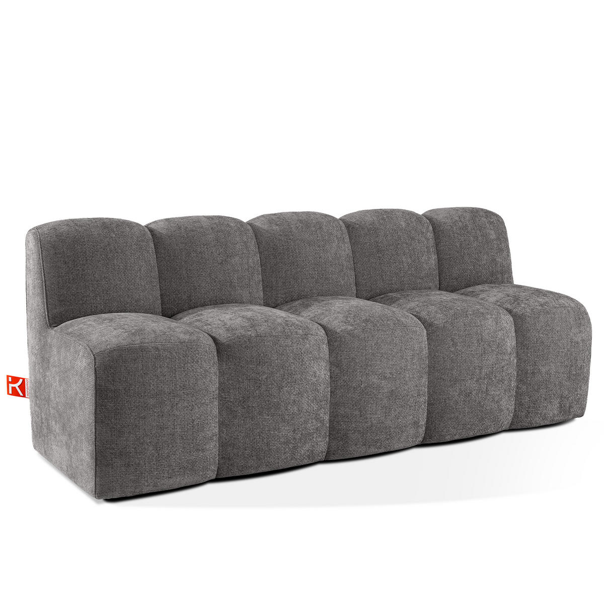 ESSZIMMERBANK BRESCO, Dunkelgrau - Dunkelgrau, Holz/Holzwerkstoff (203/80/72cm) - KONSIMO®