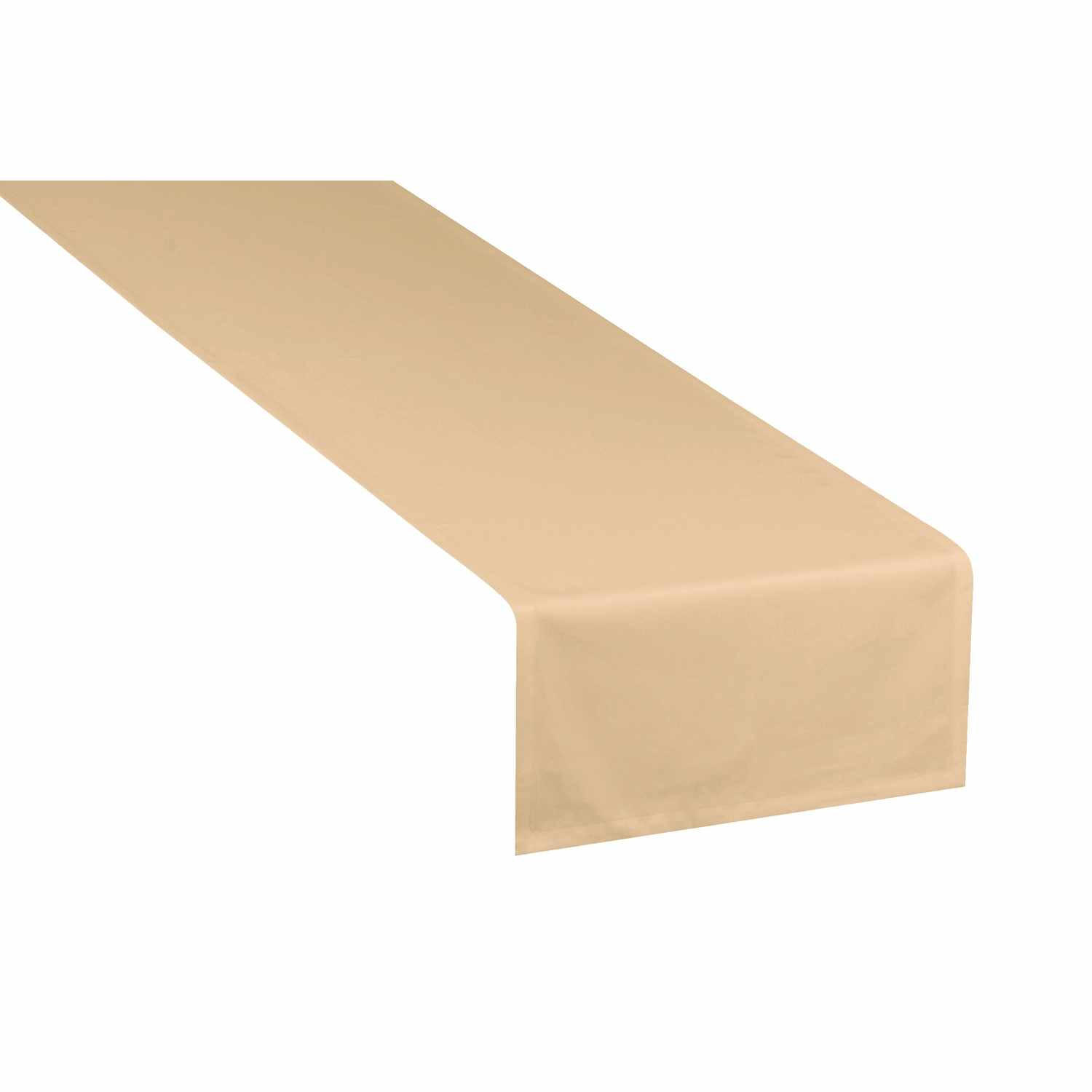 TISCHLÄUFER IN LEINENOPTIK DOVE Blickdicht - Beige, Textil (150/50/0.5cm) - Tom Tailor