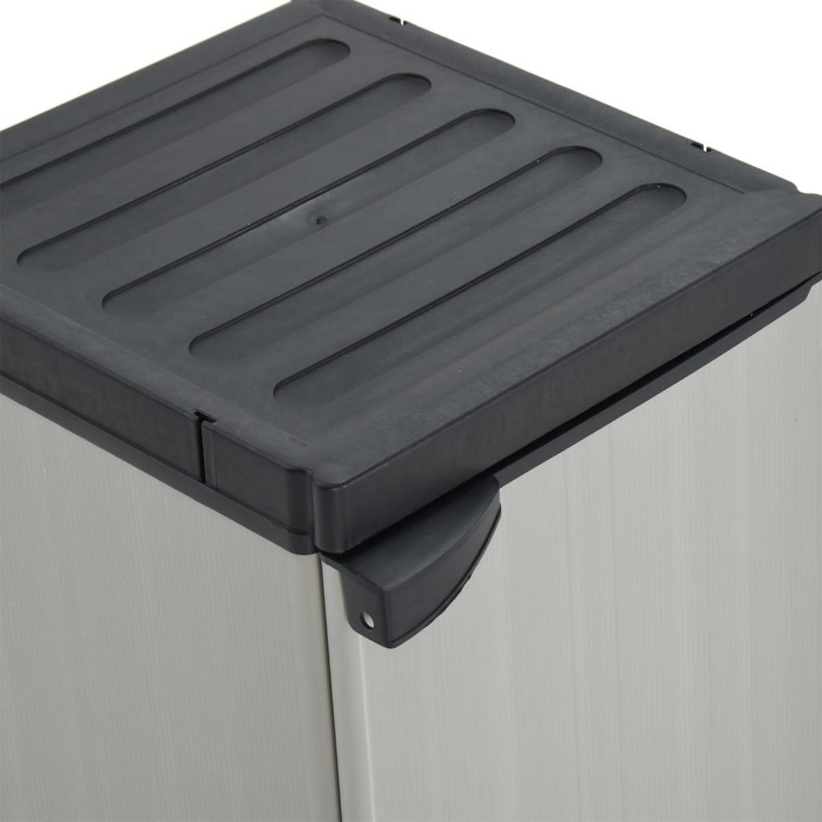 GARTEN-LAGERSCHRANK Mit 1 Boden Grau Und Schwarz 35/40/85 Cm - Grau, Holzwerkstoff/Kunststoff (35/85/40cm) - vidaXL