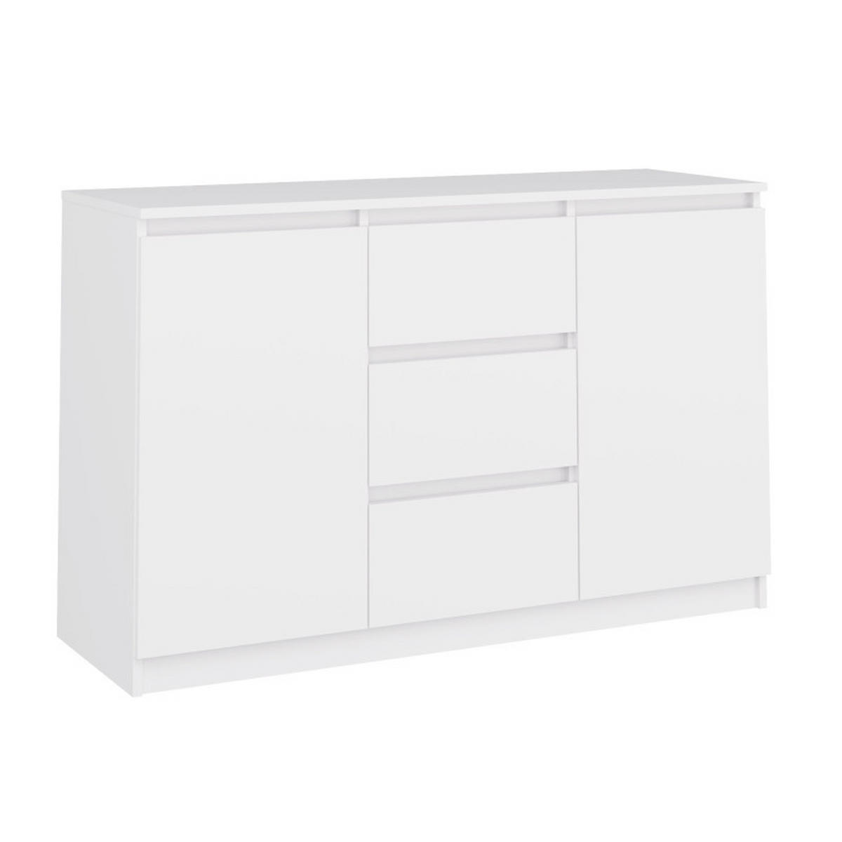 KOMMODE Weiß 120/75/40 - Weiß, Holzwerkstoff (120/75/40cm) - RAUMHIRSCH FURNITURE