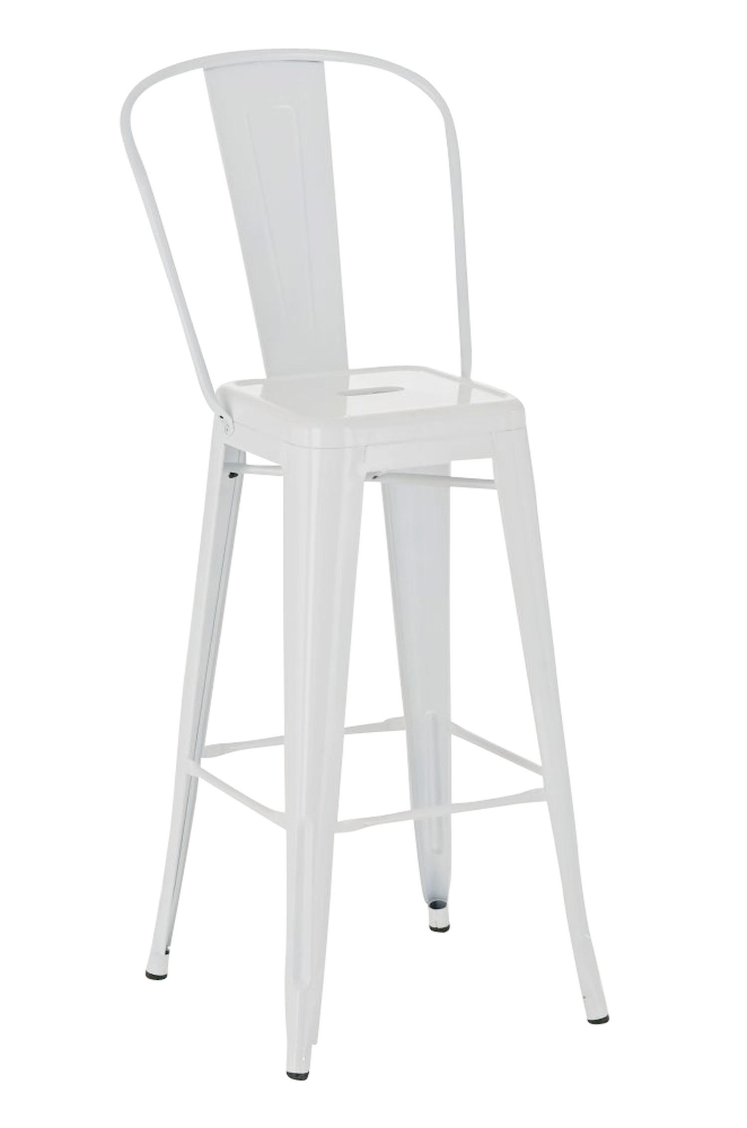 BARHOCKER Adnan, Weiß - Weiß, Metall (44/100/52cm) - TPFLiving