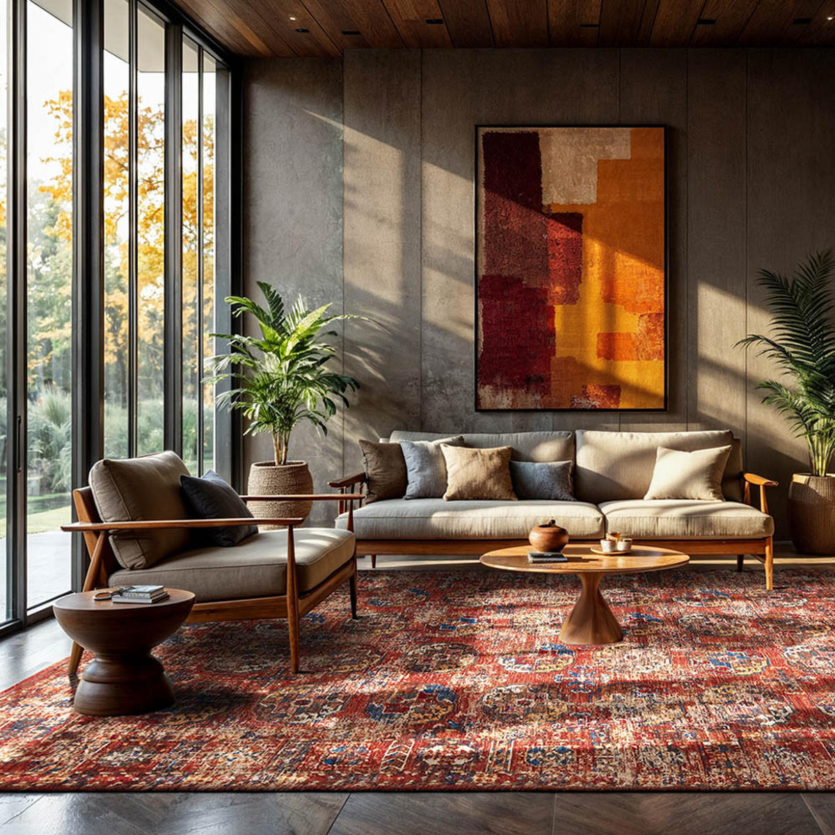 TEPPICH Aksou Antiquarian Kasak 170/240 cm - Rot, Textil (170/240cm) - Louis De Poortere