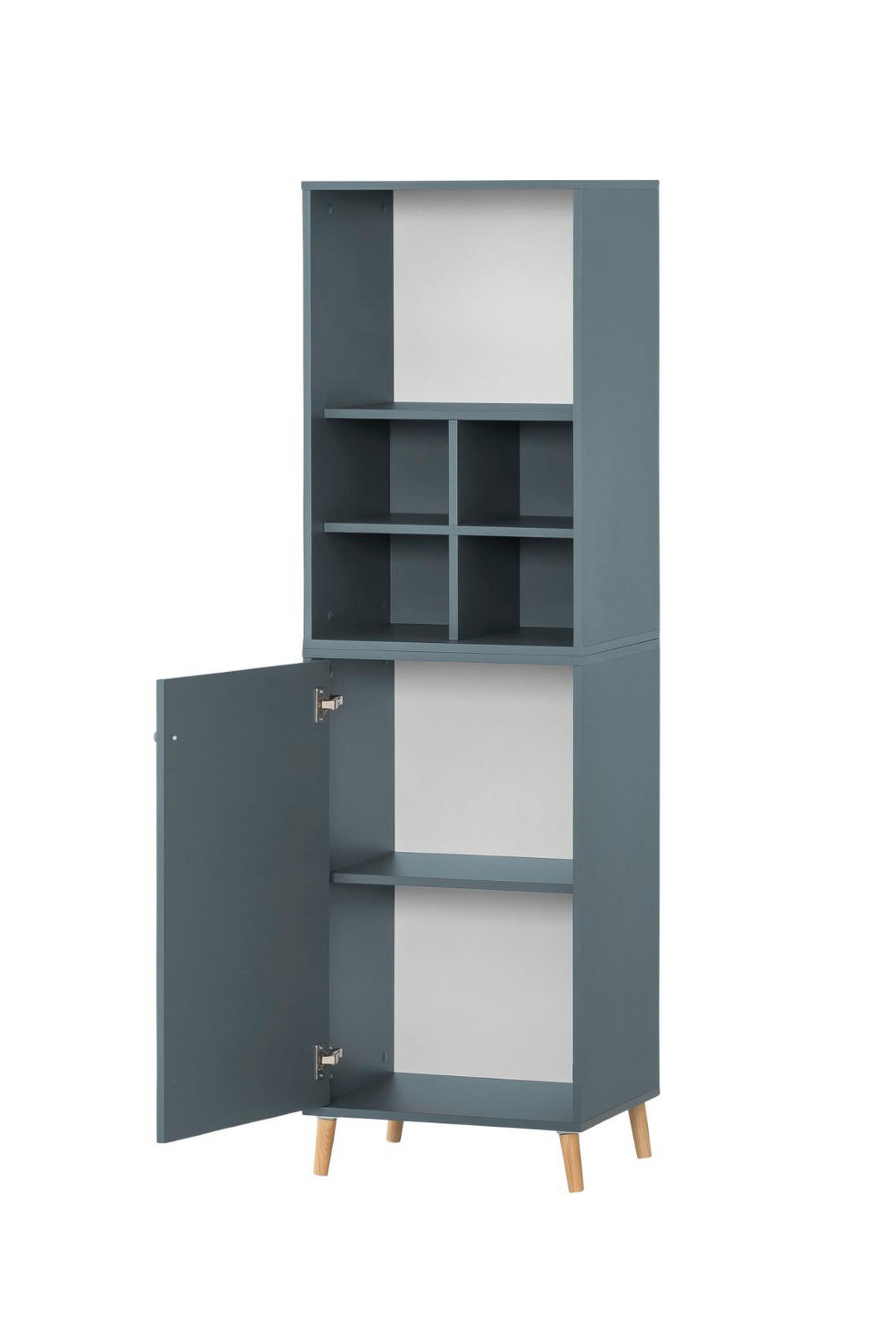 AKTENREGAL Jaguar Set AKTENSCHRANK & REGALKREUZ Breite 51 cm Blau - Blau, Holz (51/168.7/41cm) - PROREGAL