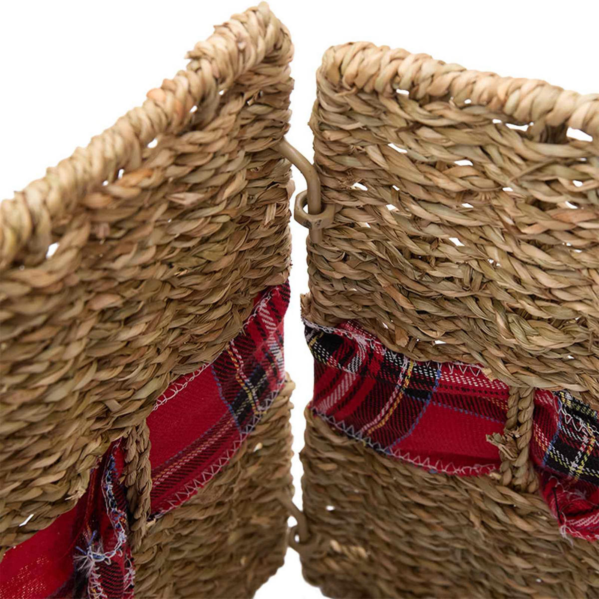 WEIHNACHTSBAUMKRAGEN 50/50/25 cm Braun Seegras - Braun, Naturmaterialien (50/25/50cm) - vidaXL