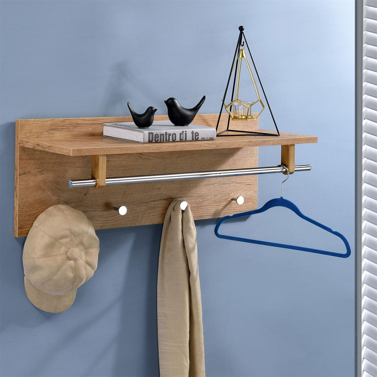 WANDGARDEROBE ULF - Wildeiche, Holzwerkstoff (75/30/26cm) - IDIMEX