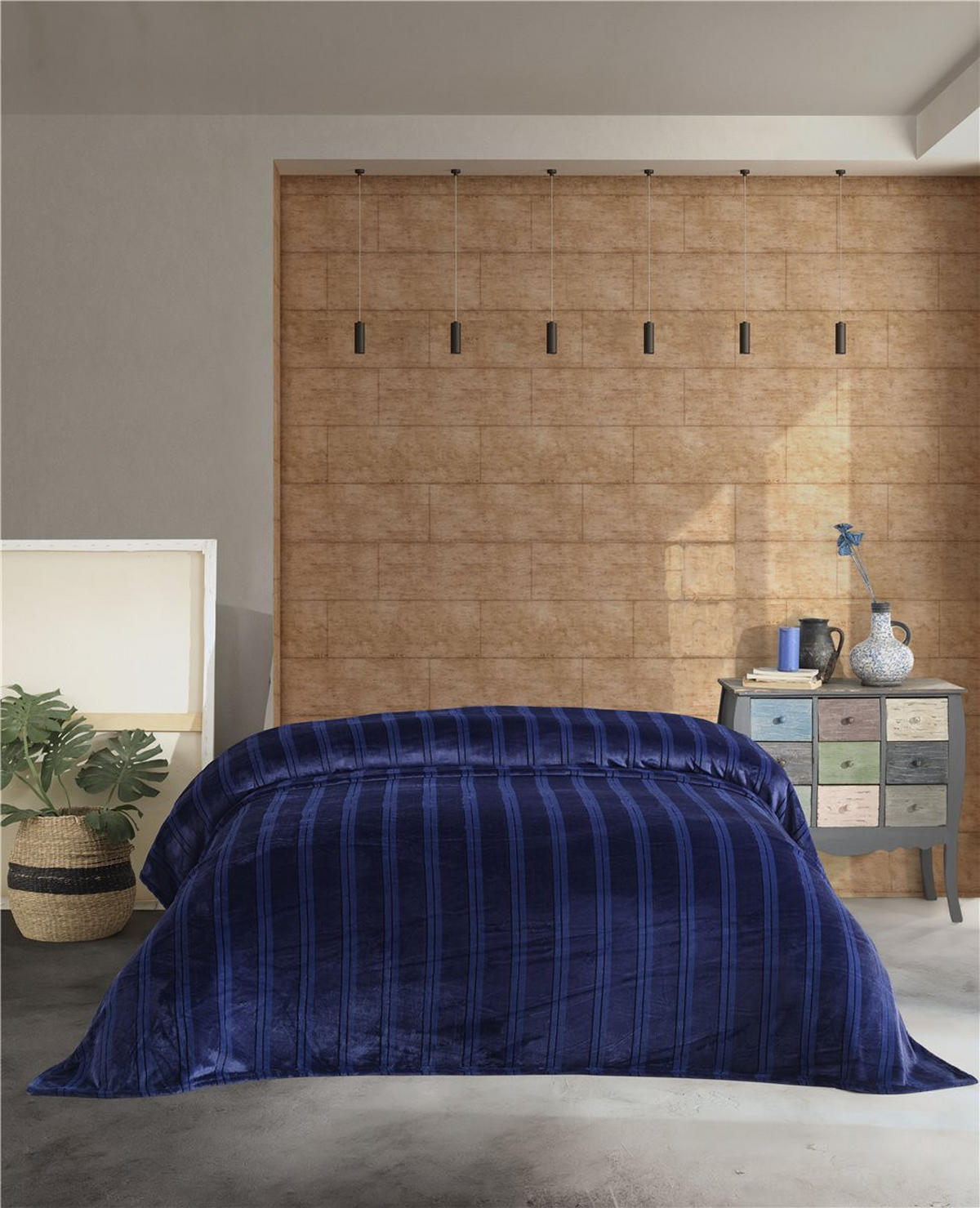 WOHNDECKE Venus 120/170 cm BLAU - Blau, Textil (120/170cm) - ROLFNERS