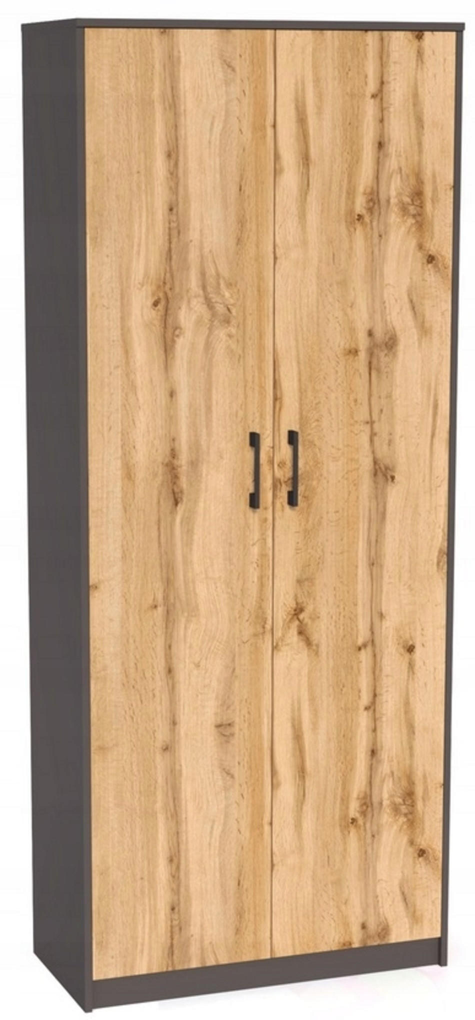 BÜCHERREGAL R4 Anthrazit-Wotan Eiche 74/35/180 cm - Anthrazit/Eiche Wotan, Holzwerkstoff (74/180/35cm) - Matkam Möbel