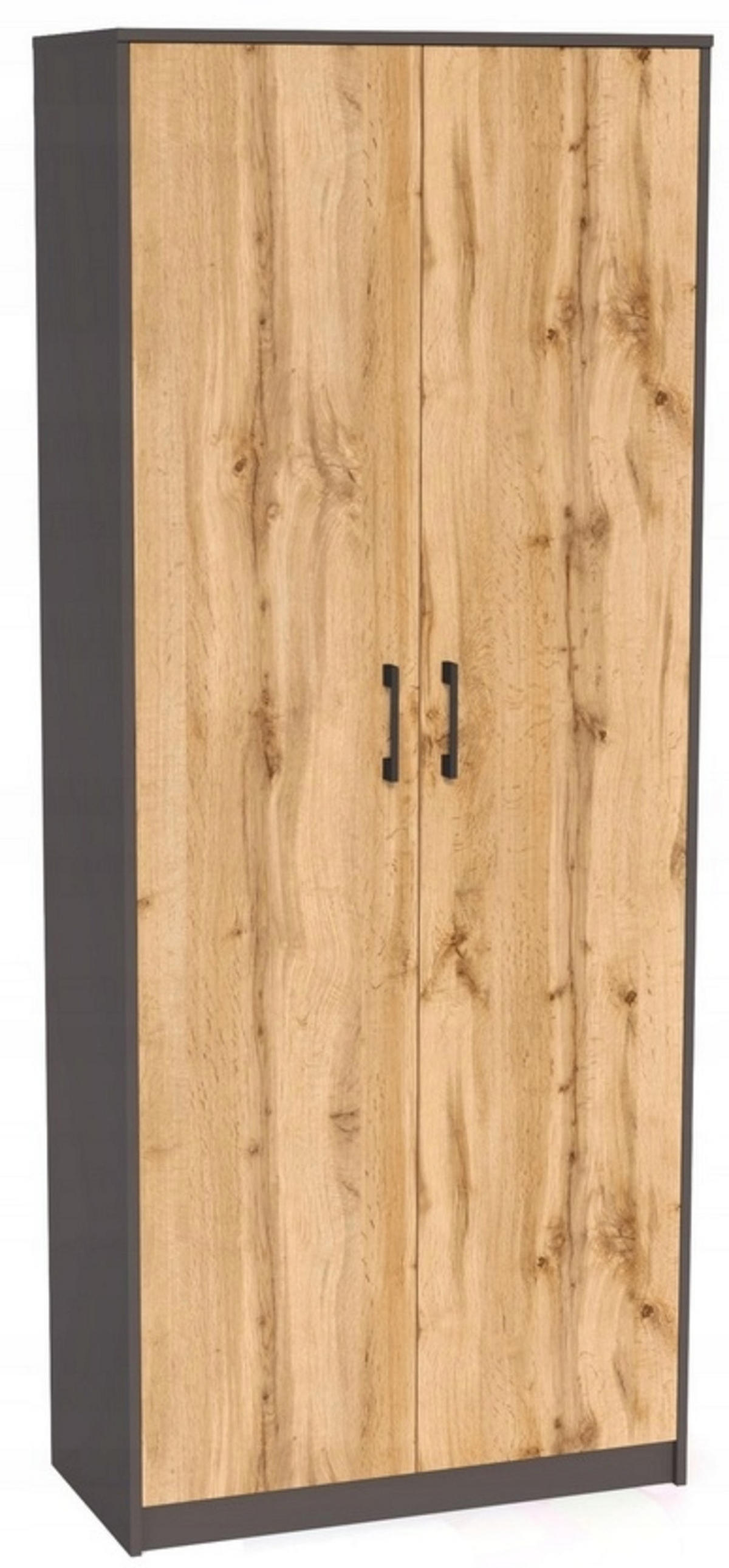 BÜCHERREGAL R4 Anthrazit-Wotan Eiche 74/35/180 cm - Anthrazit/Eiche Wotan, Holzwerkstoff (74/180/35cm) - Matkam Möbel