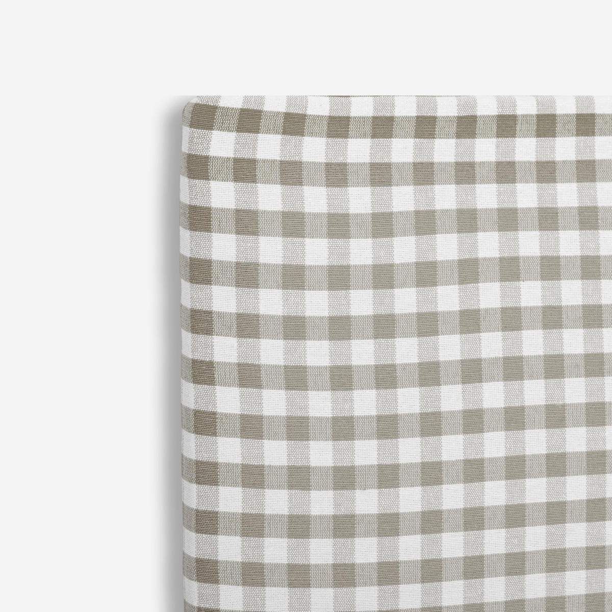 KOPFTEIL für Kinderbett mit grauem Vichy-Stoff bezogen, 110/52cm MARINA - Grau, Textil (3/52/110cm) - RNT By Really Nice Things