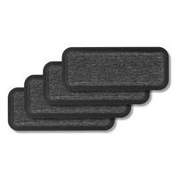 VONKAJŠIA rohož BORDER STAR 4ER SET - sivá, textil (25/60cm) - Astra