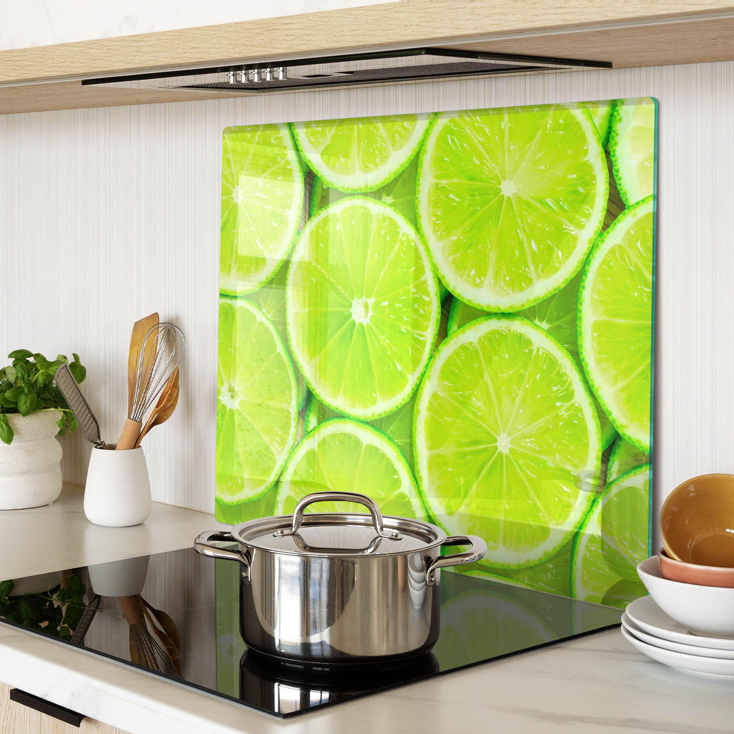 GLASPLATTE 60x52 cm Limes - Grün, Glas (60/0.4/52cm) - TULUP