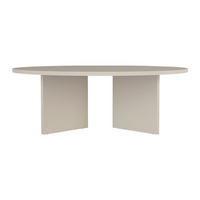 COUCHTISCH - 90 cm x 90 cm - holz - beige Topania - Beige, Holz (90/90/31.4cm) - Vente-Unique