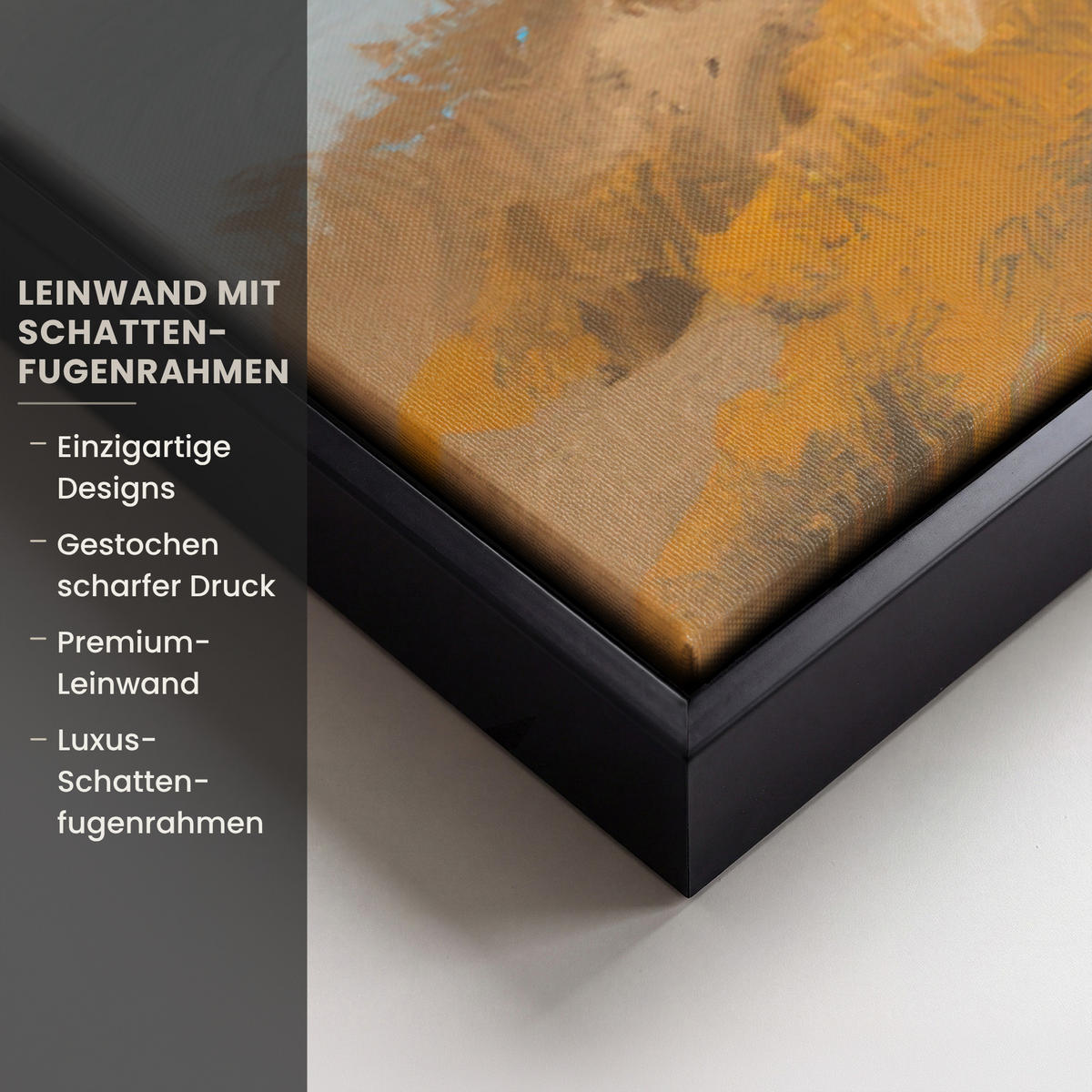 LEINWAND Bilder mit Rahmen - Hügel - Abstrakt - Christentum - Kreuz - 120x80 - Hellgrau, Textil (120/80cm) - MuchoWow