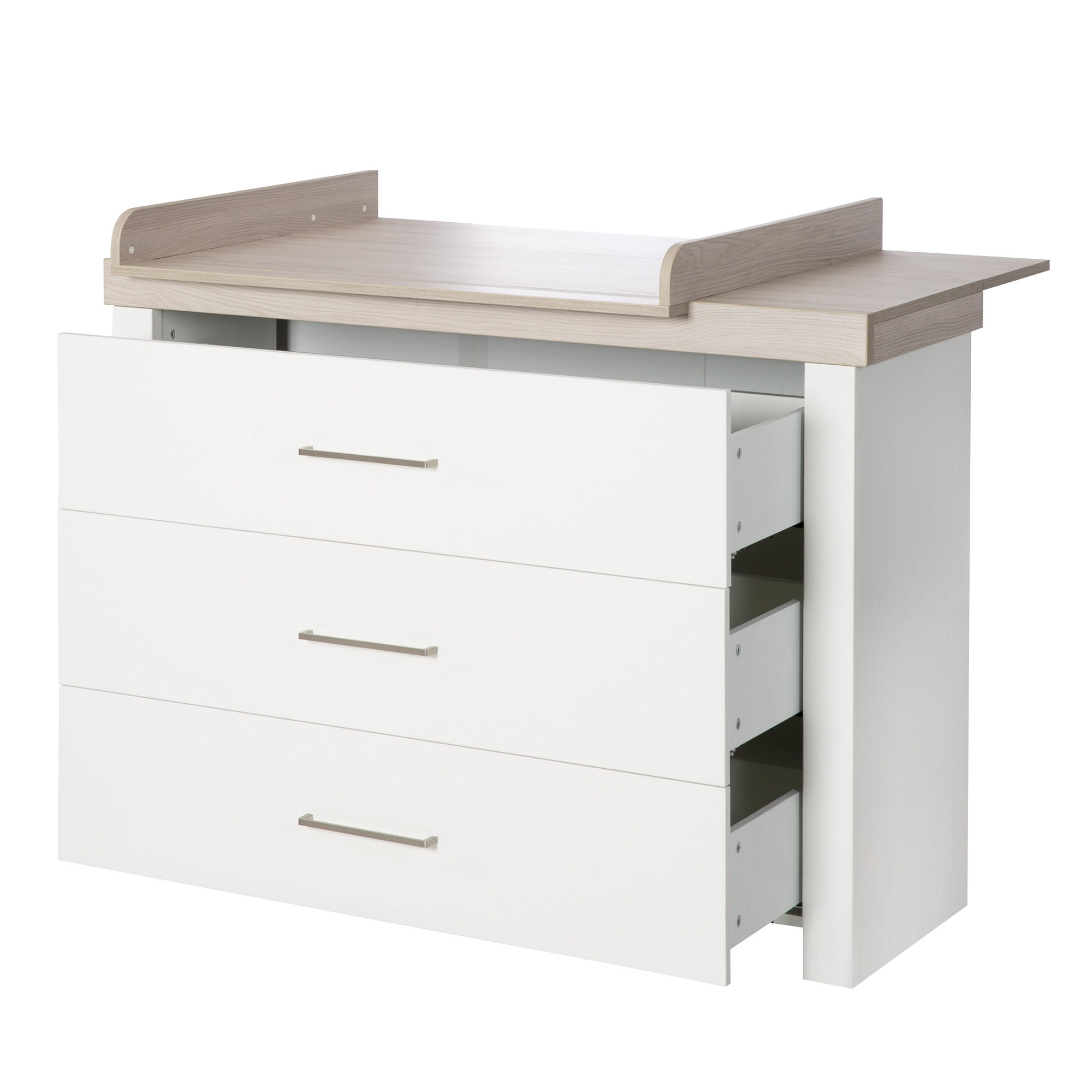 WICKELKOMMODE Lucy - Weiß, Holzwerkstoff/Metall (120/98/75cm) - Roba
