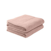 DUSCHTUCHSET Turin - 2-teilig - 70x140 cm - Hellrosa - Hellrosa, Textil (70/140cm) - SCHIESSER