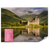 FOTOTAPETE Burgruine Kilchurn See Landschaft 3D 250x175 - Beige/Braun, Papier (250/175cm) - Muralo