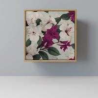 SIDEBOARD FLOWERET DREAM, Eichefarben, 57,5x42x57,5 cm, Ohne Füße - Eichefarben/Multicolor, Holzwerkstoff (57.5/57.5/42cm) - SpaceRebels