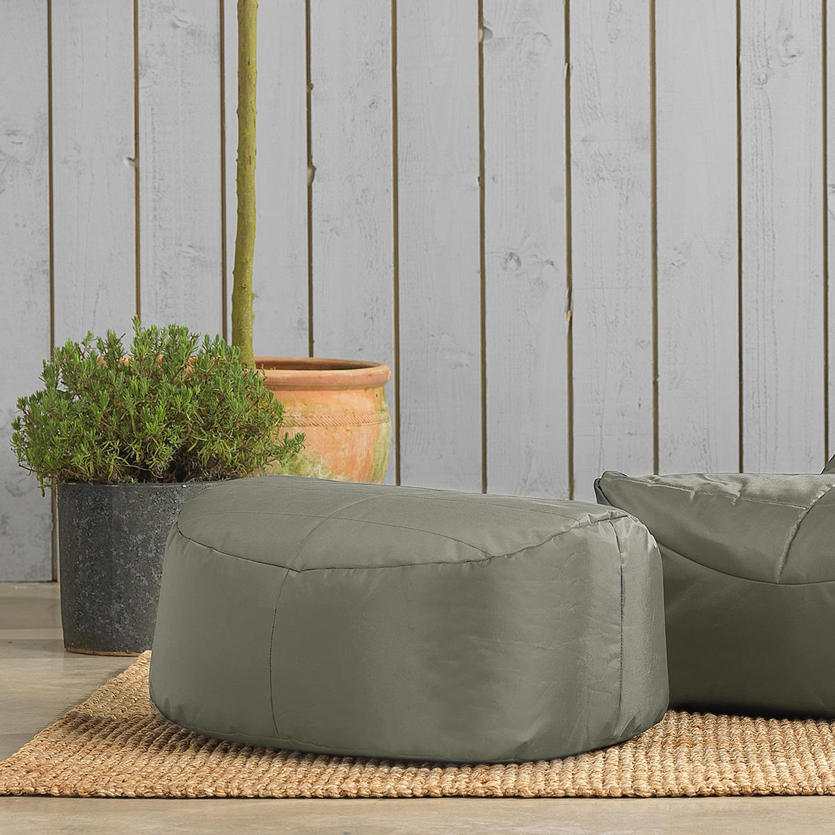 HOCKER Vista - Grün, Kunststoff (68/31/54cm) - Veeva